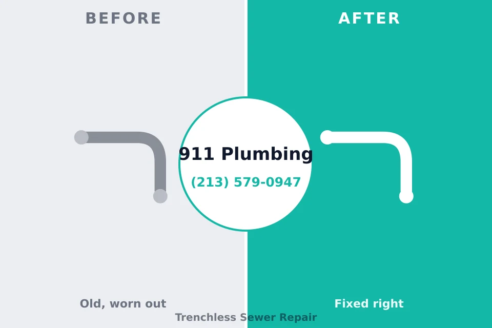 Before and after: plumbing repair Shelbyville, KY